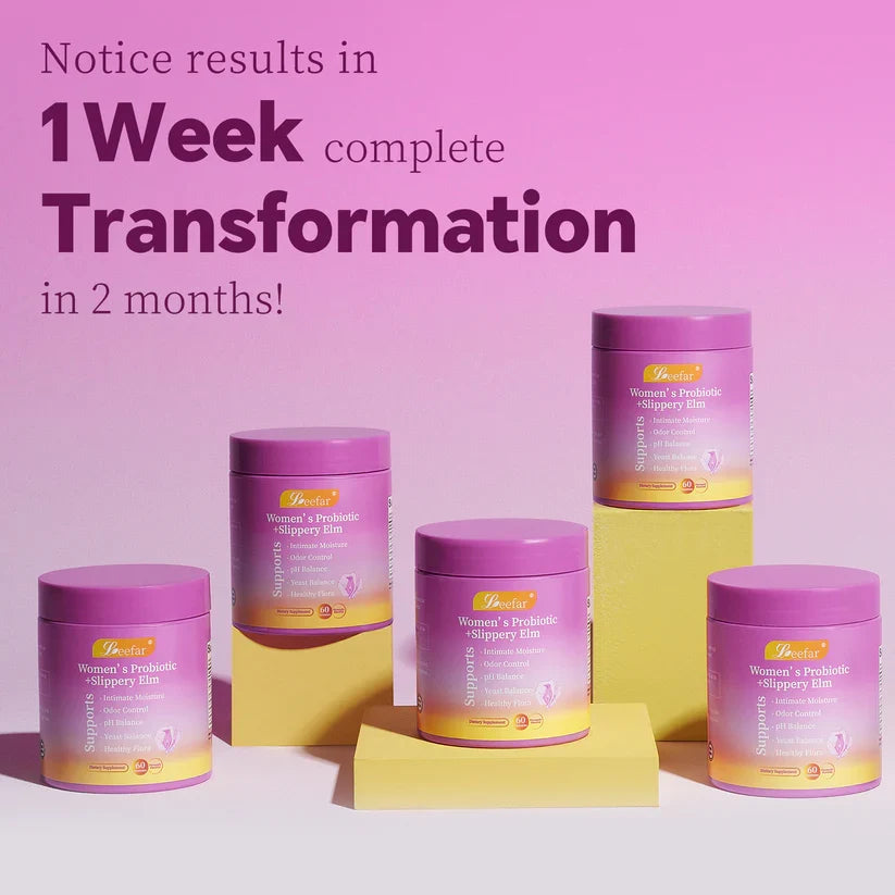 LeeFar Her Juicy Feminine Probiotics Gummies – pH Balance & Dryness Support – 60 Counts