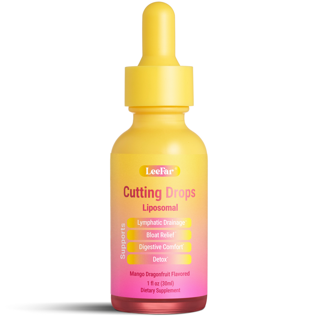 LeeFar Cutting Drops – Lymphatic-Focused Debloat Formula – Mango Dragonfruit – 30 Servings